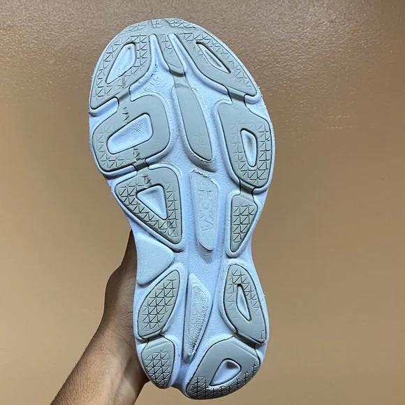Hoka Bondi 8 Women's Running Sneakers “Harbor Mist Lunar Rock” Size 8.5 - Picture 15 of 17